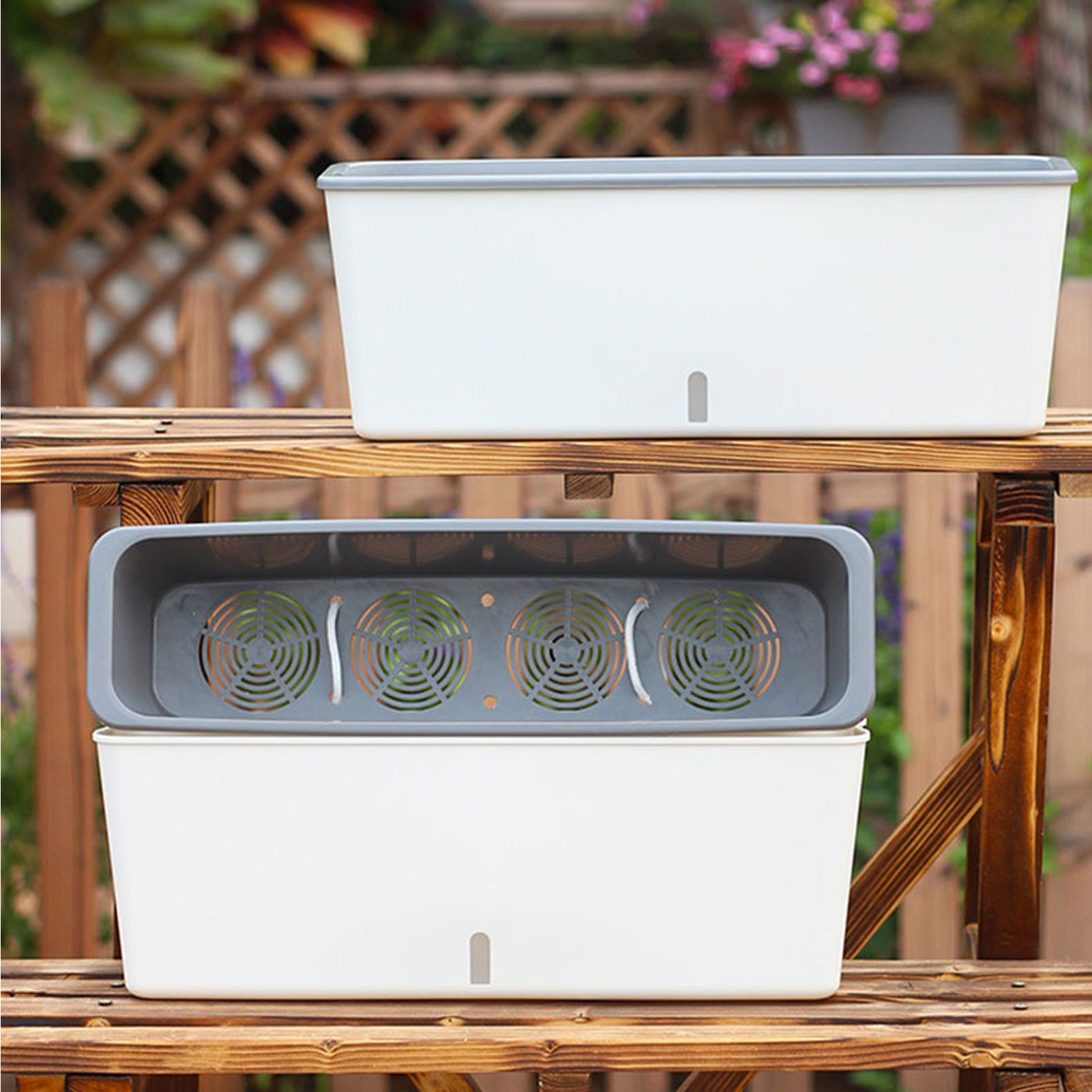 Self Watering Insert - Zelfwatergevende plantenbakken met handige waterniveau-indicator Cadeau