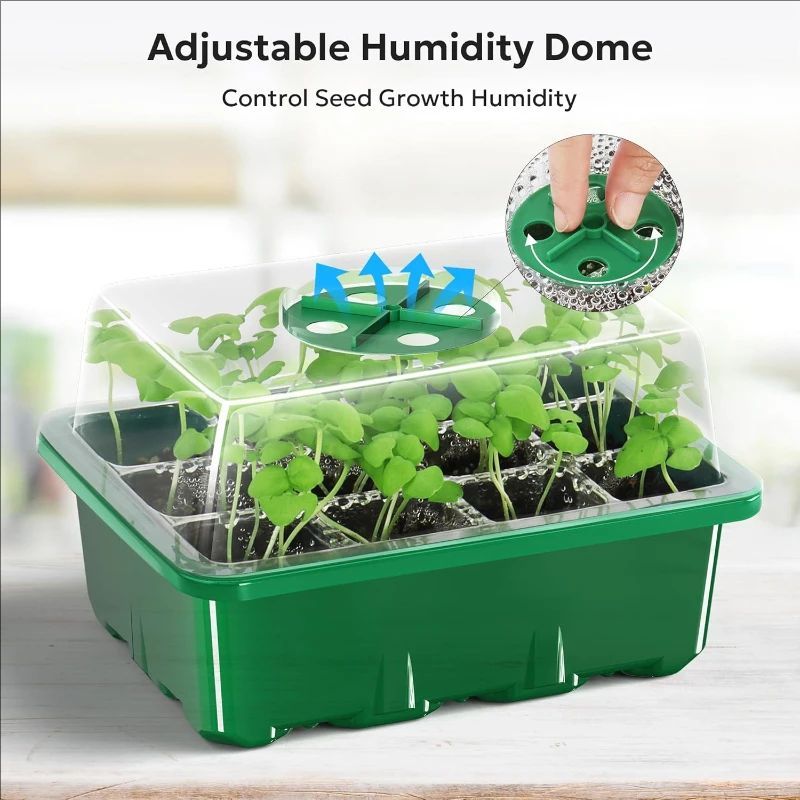 Humidity Dome Kit - 10 stuks/5 stuks zaaitrays zaadstartset mini-propagator