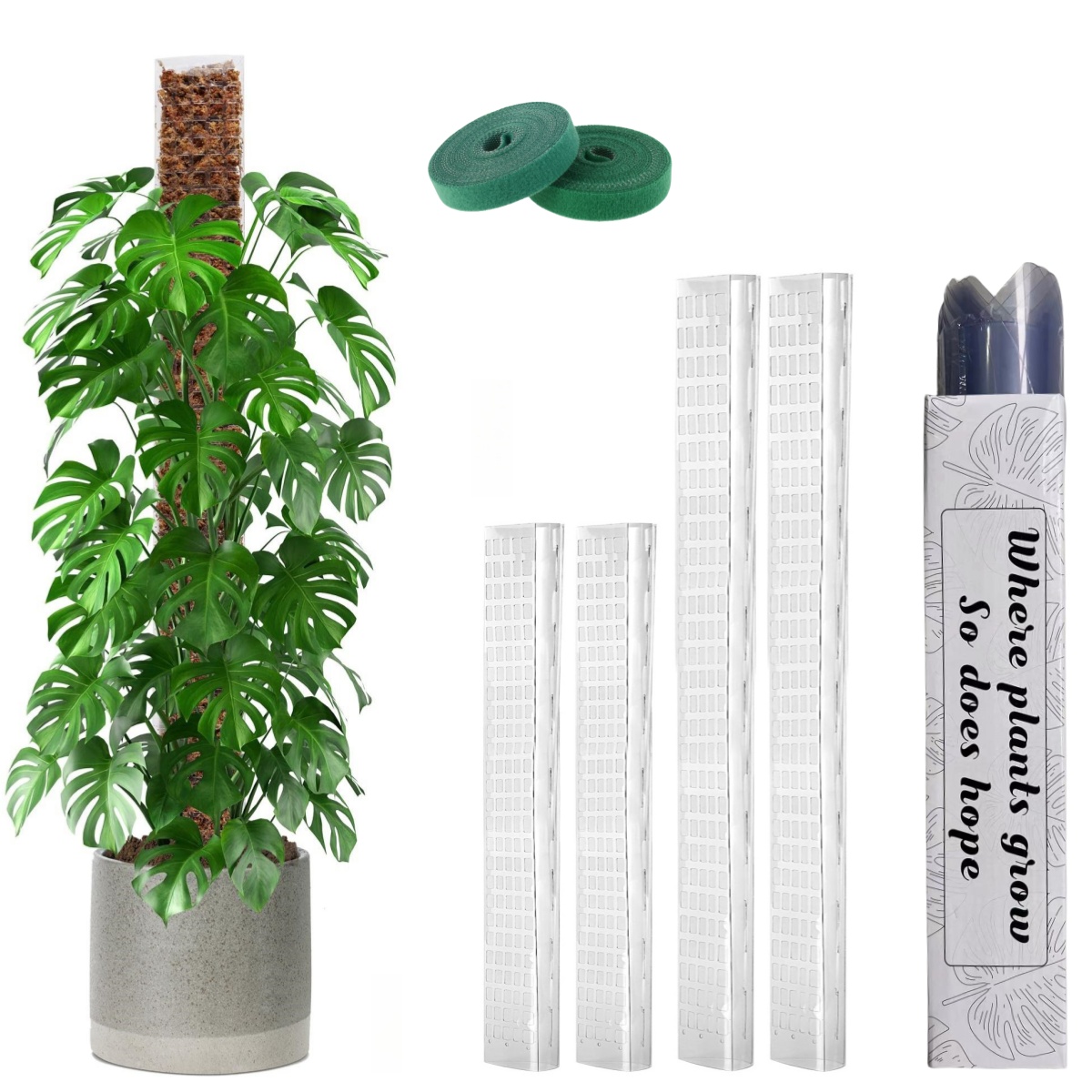 Sphagnum Moss Dry - 24in/36in/48 inch Plastic Mosstok voor Planten