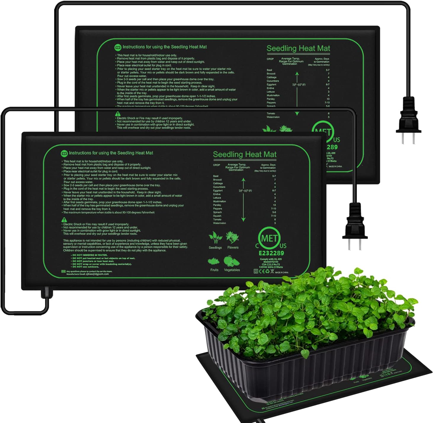 Heat Mat Seedling - 10/25/50CM Zaailing Warmte Mat Kamerplanten Kieming
