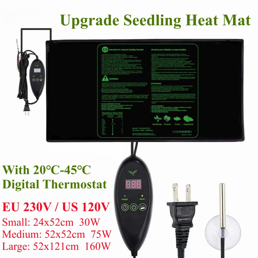 Heat Mat Seedling - 3 maten upgrade zaailing warmtemat waterdicht