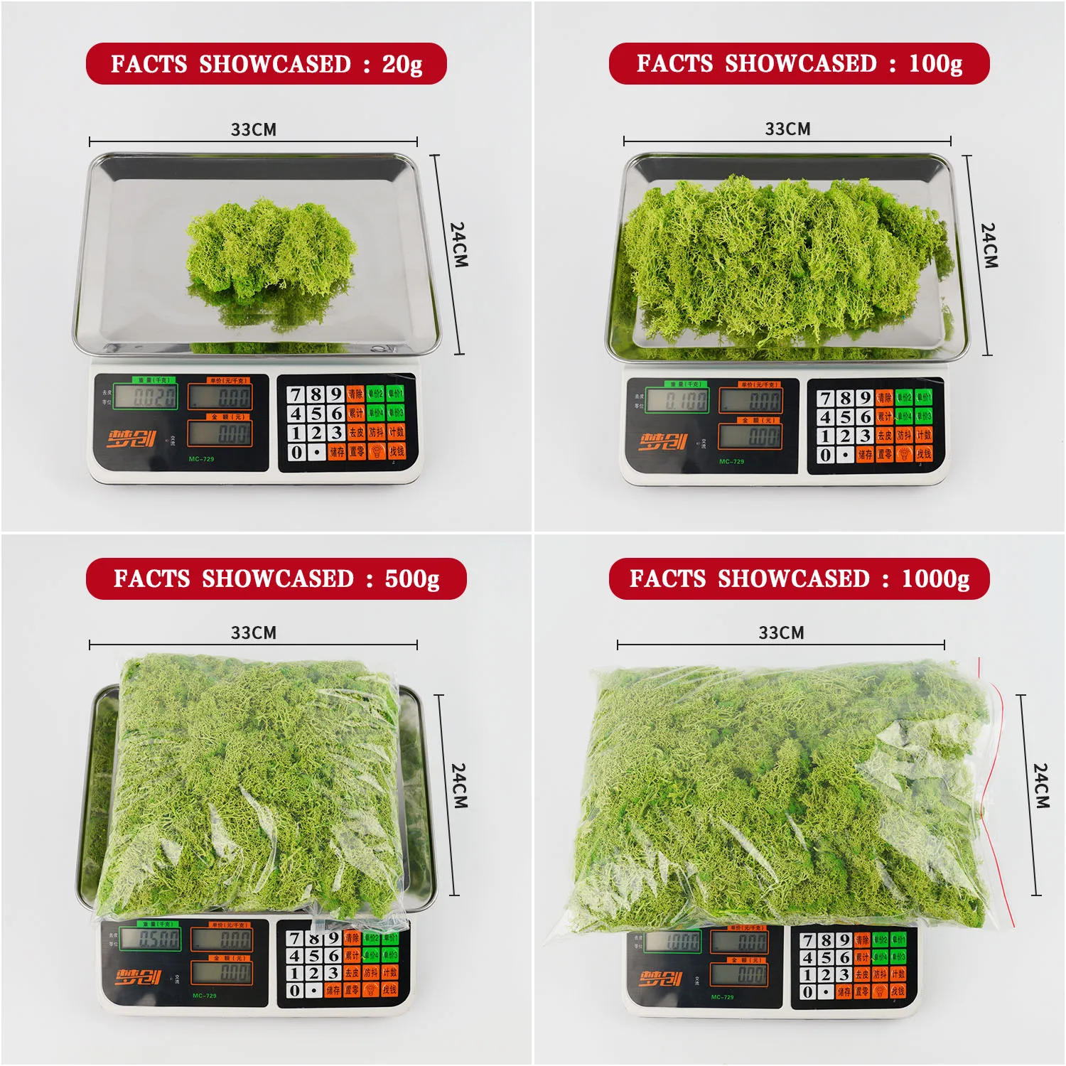 20-200g Kunstmatige Groene Pla - Sphagnum Moss Dry recensie en prijs