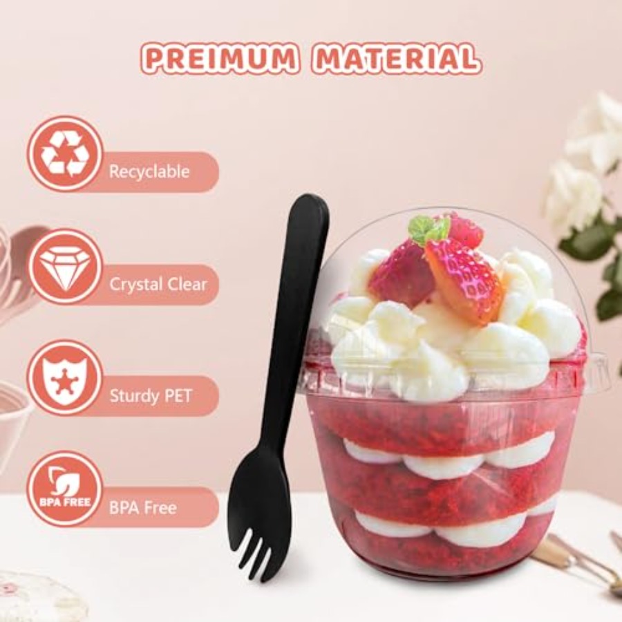 100 stuks 10oz plastic dessert - Plastic Dome Clear recensie en prijs