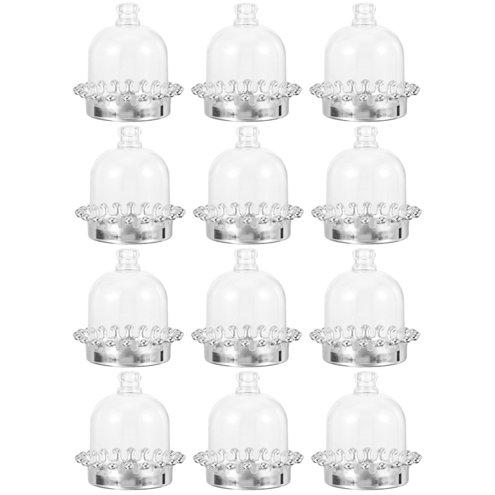 12 stuks taartstandaards met k - Plastic Dome Clear recensie en prijs