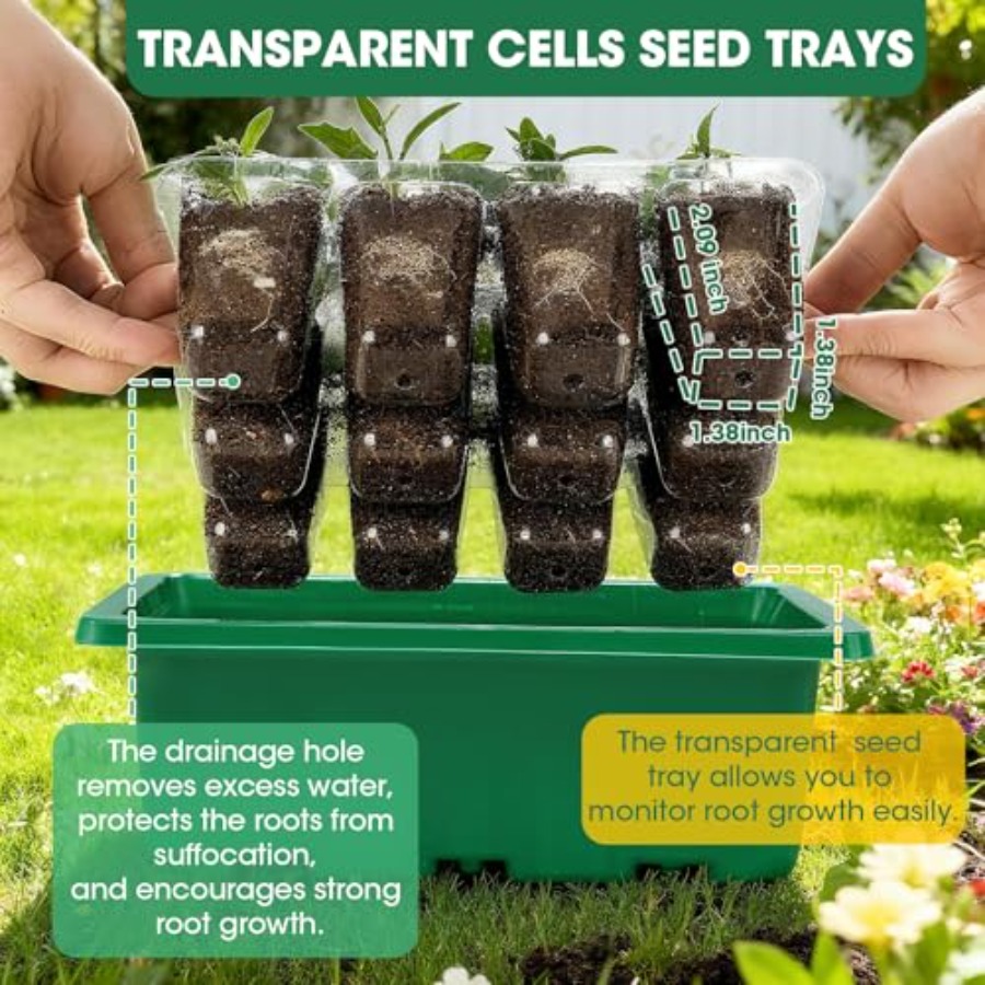 5 pakjes zaadstartbakjes met v - Humidity Dome Kit recensie en prijs