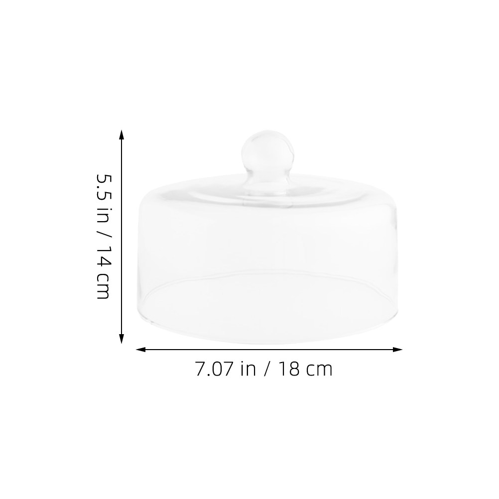 18 cm transparante glazen voed - Plastic Dome Clear recensie en prijs